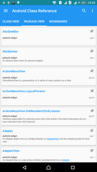 Offline Android API Reference - Image screenshot of android app