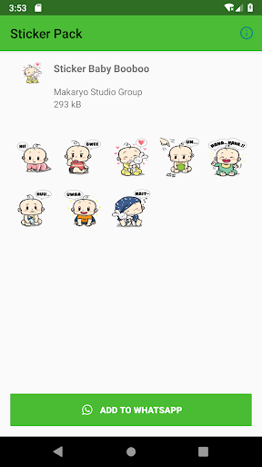 Best Funny Babies Sticker Pack  WASticker New 2019 - Image screenshot of android app