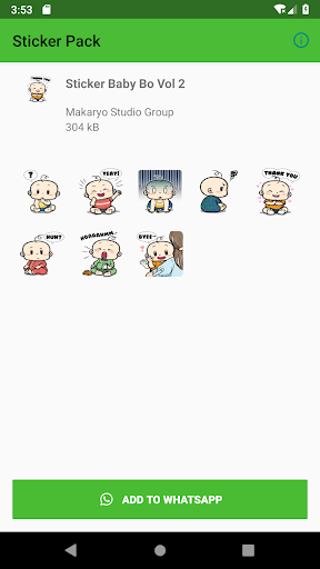 Best Funny Babies Sticker Pack WASticker New 2019 - Image screenshot of android app