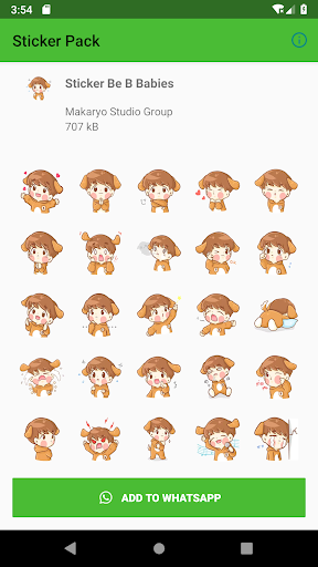 Best Funny Babies Sticker Pack WASticker New 2019 - Image screenshot of android app