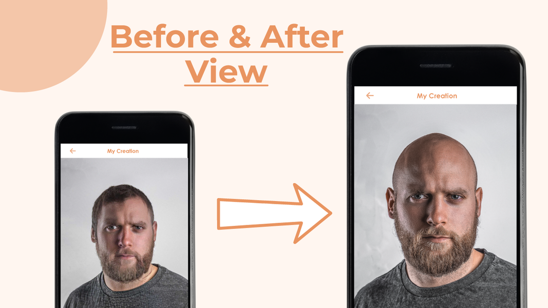 Make Me Bald filter photo Edit - Image screenshot of android app