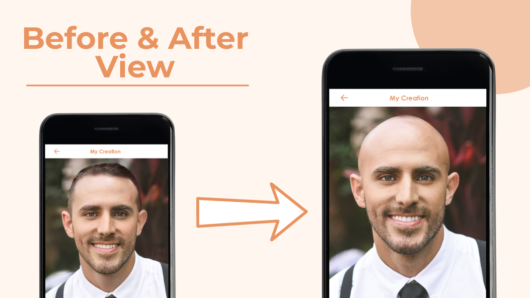 Make Me Bald filter photo Edit - Image screenshot of android app