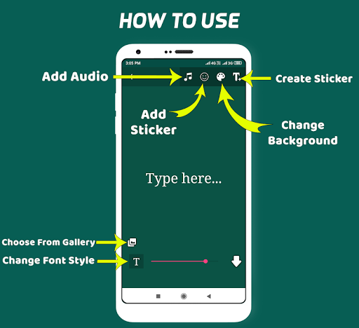 Audio Status Maker | Story Maker | Video Status - عکس برنامه موبایلی اندروید