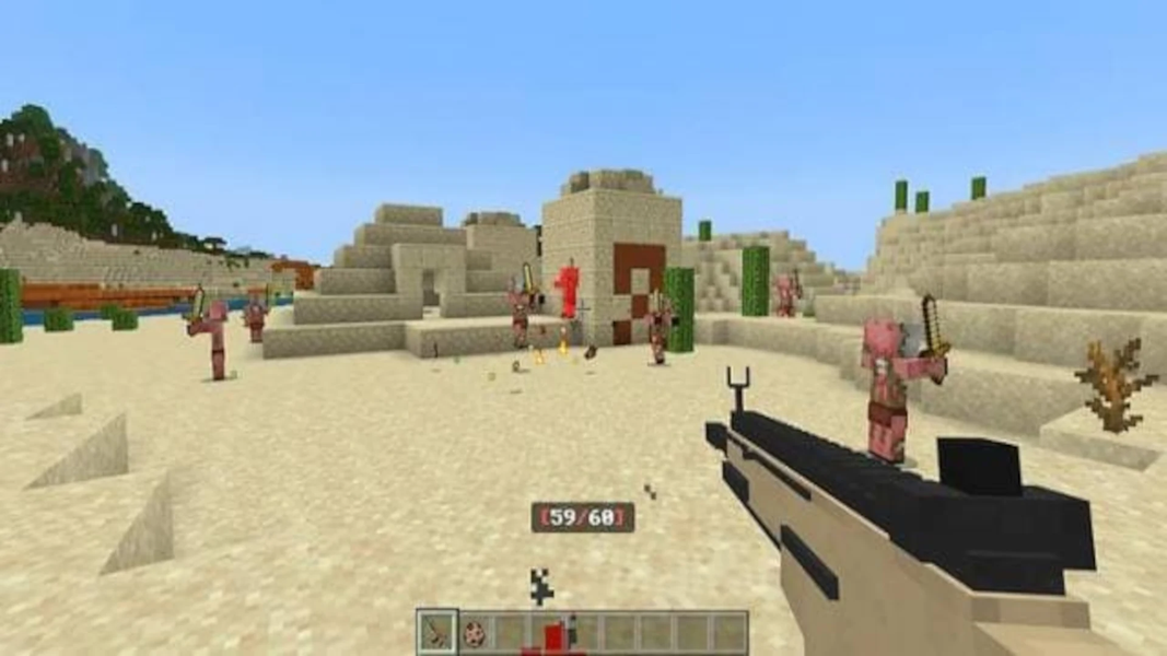 Gun mod for Minecraft: Weapons - Image screenshot of android app