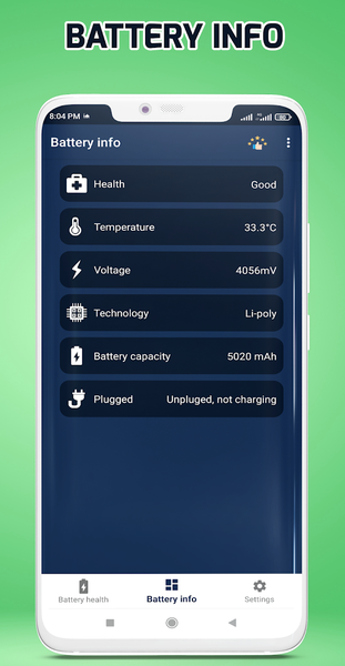 ChargeMaster: battery monitor - Image screenshot of android app