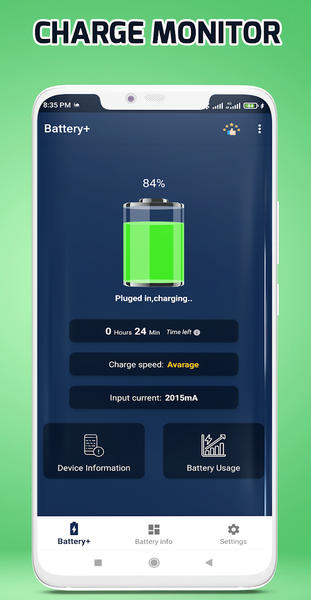 ChargeMaster: battery monitor - Image screenshot of android app