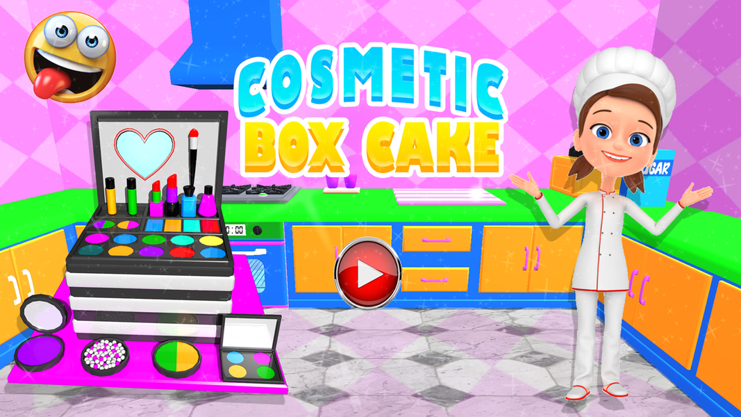 3D Makeup Kit Cake Games - Gameplay image of android game