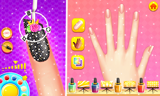 Girls Nail Salon: Nail Games - Gameplay image of android game