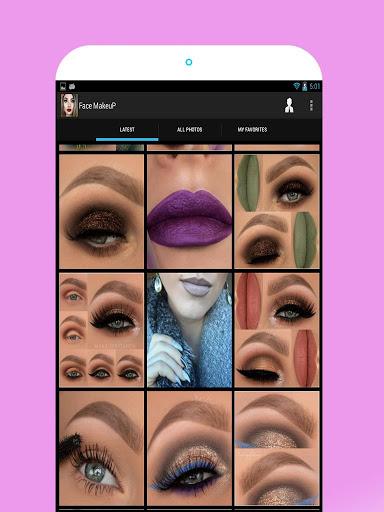 Face Makeup Pictures - Image screenshot of android app