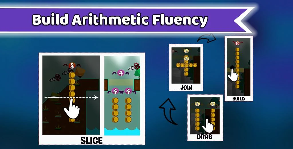 Math Bridges: Games for Kids - Gameplay image of android game