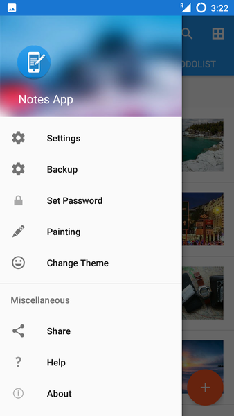 Notes App wit reminder - عکس برنامه موبایلی اندروید