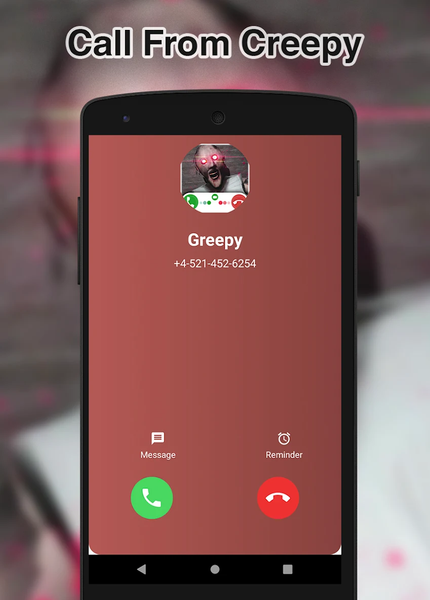 Creepy Granny's Fake Call And - Gameplay image of android game