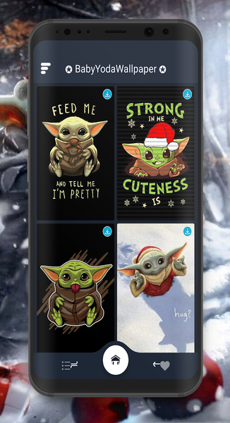 Baby Yoda Wallpaper Mandalorian - عکس برنامه موبایلی اندروید