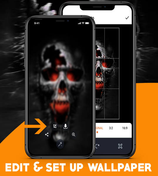 Skull Wallpaper And Lockscreen - عکس برنامه موبایلی اندروید