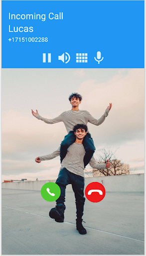American Boys call you : Fake call and keu Thema - Image screenshot of android app