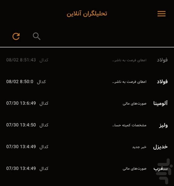 نیوز تریدر - عکس برنامه موبایلی اندروید