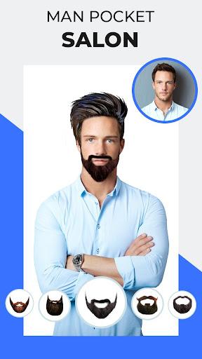 Man Hair Mustache Style Editor - عکس برنامه موبایلی اندروید