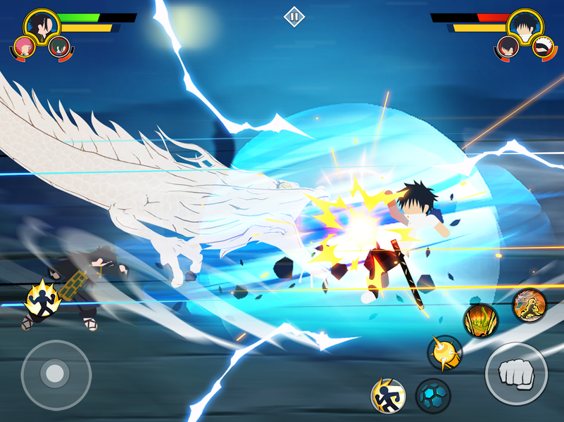 Stickman Cursed: Phantom Fight - Gameplay image of android game