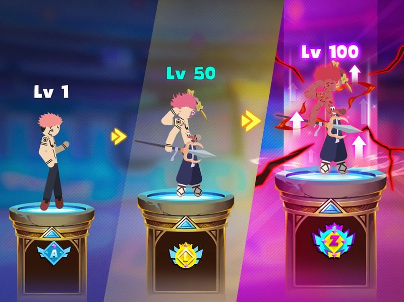 Stickman Cursed: Phantom Fight - Gameplay image of android game