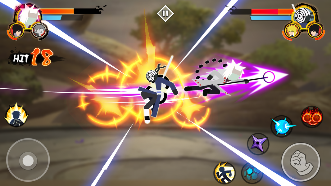 Stickman Ninja - 3v3 Battle - Gameplay image of android game