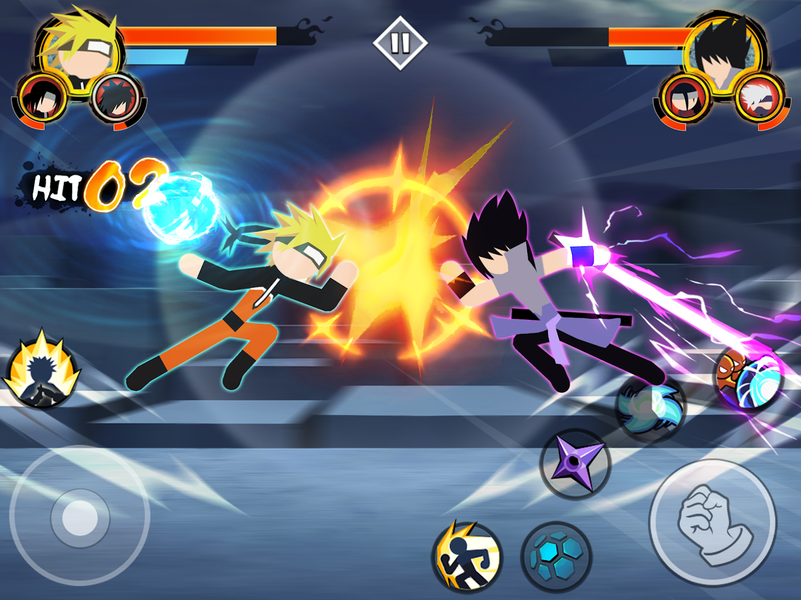Stick Ninja - 3v3 Battle - Gameplay image of android game