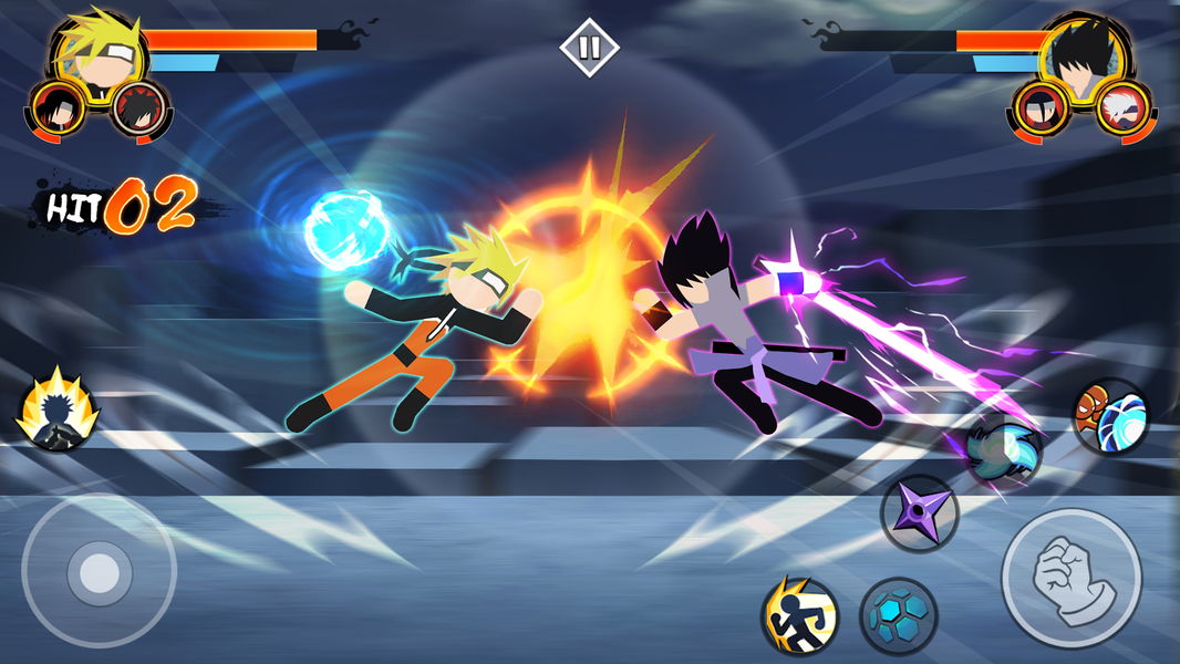 Stick Ninja - 3v3 Battle - Gameplay image of android game