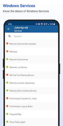 Windows Service Monitor - Image screenshot of android app