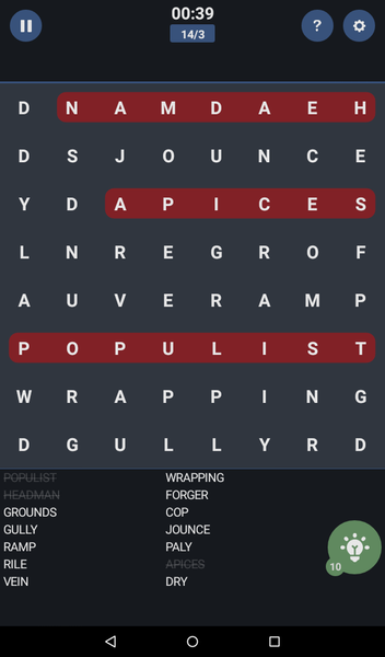 Word Search - عکس بازی موبایلی اندروید