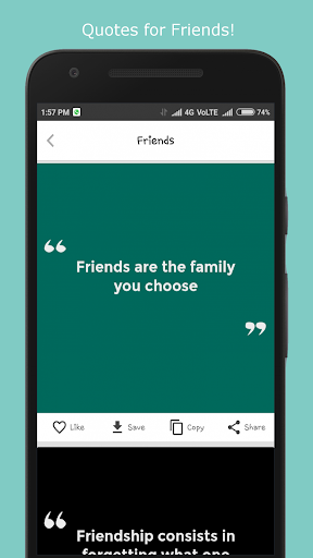 Quotes and Status - عکس برنامه موبایلی اندروید