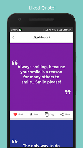 Quotes and Status - عکس برنامه موبایلی اندروید