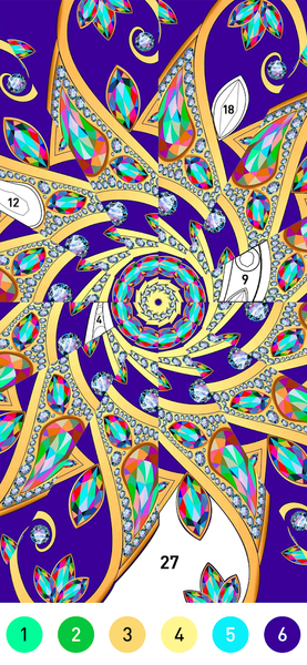Mandala Pattern Coloring Game - Image screenshot of android app