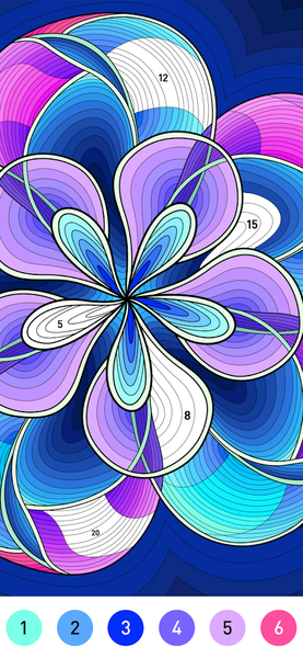 Mandala Pattern Coloring Game - Image screenshot of android app