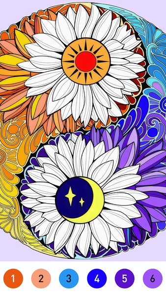 Mandala Color by Number Book - عکس بازی موبایلی اندروید