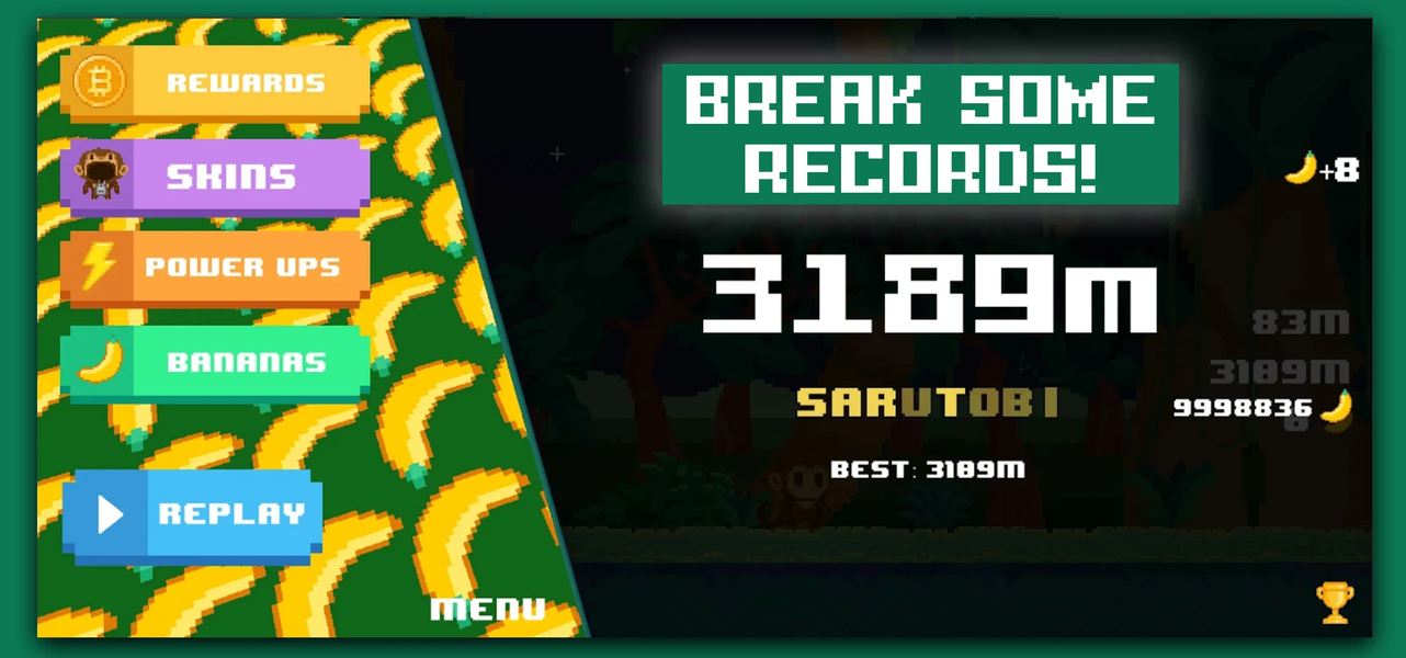 SaruTobi: Play to earn Bitcoin - عکس بازی موبایلی اندروید