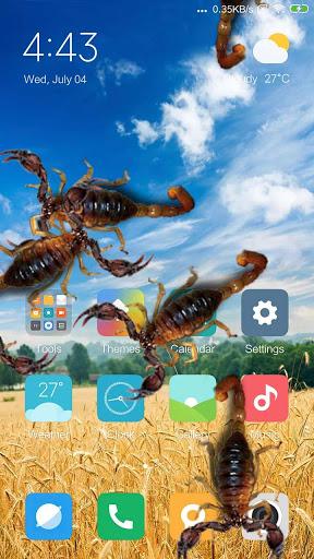 Scorpion in phone prank - عکس برنامه موبایلی اندروید