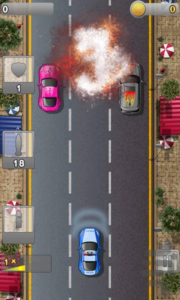 Police Rocket Race - Gameplay image of android game