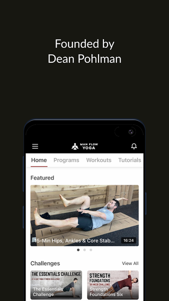 Man Flow Yoga - Image screenshot of android app