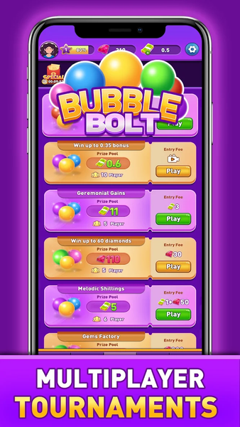 Bubble Bolt - Gameplay image of android game