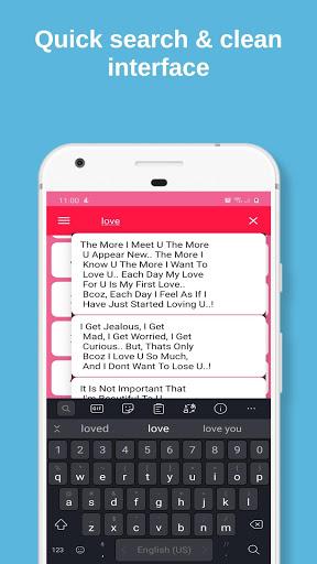 Romantic Love Quotes & Message - عکس برنامه موبایلی اندروید