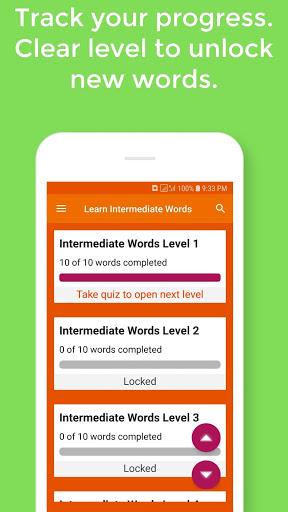 Vocabulary builder app : Free offline vocabulary - Image screenshot of android app