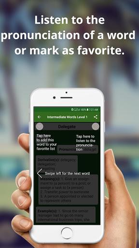 Vocabulary builder app : Free offline vocabulary - Image screenshot of android app