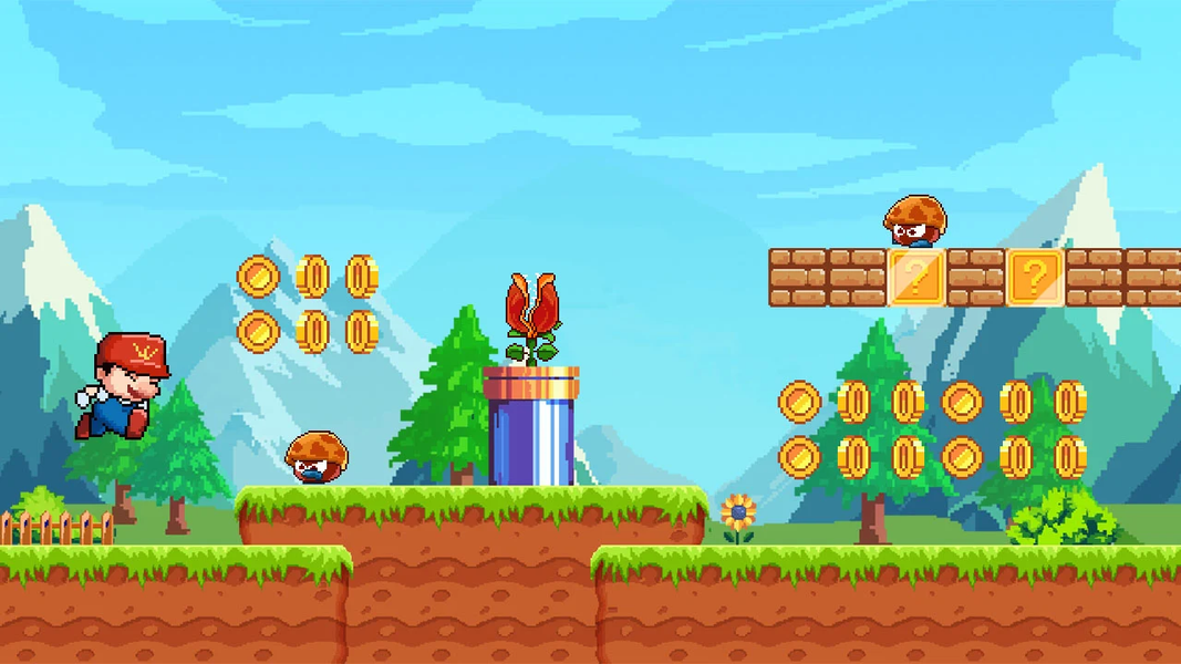 Super Mano Run Adventure - Gameplay image of android game
