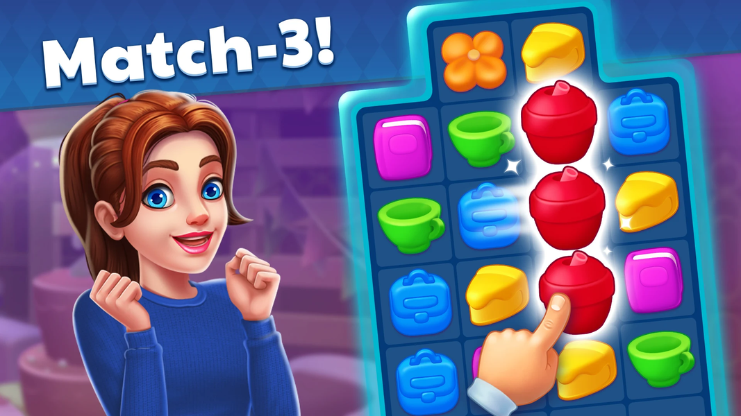 Mansion Mystery : Match 3 Game - Gameplay image of android game