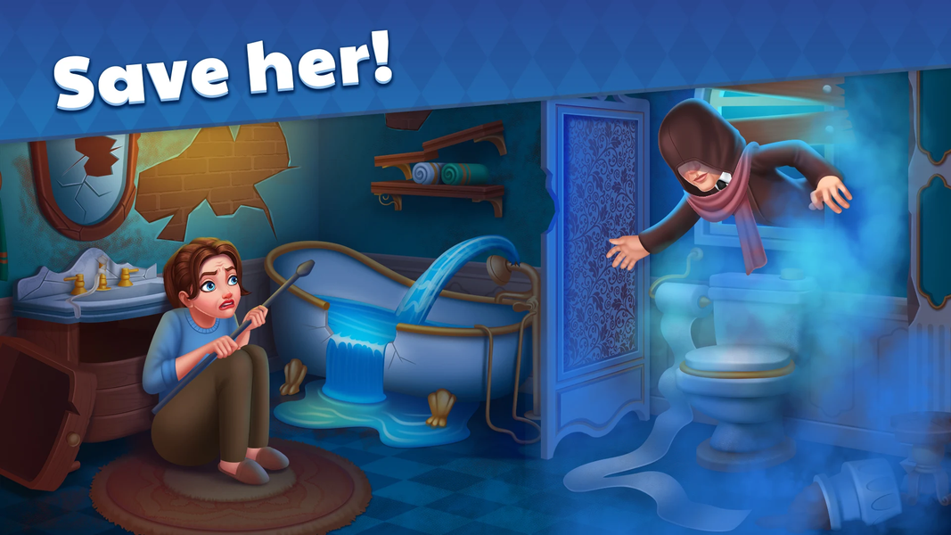 Mansion Mystery : Match 3 Game - Gameplay image of android game