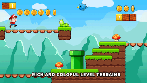 Super Bino Adventure — Jungle world - Image screenshot of android app