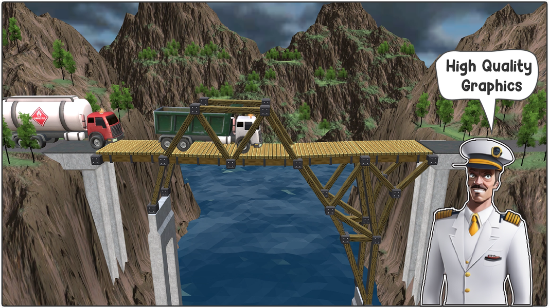 Bridge Builder - عکس بازی موبایلی اندروید