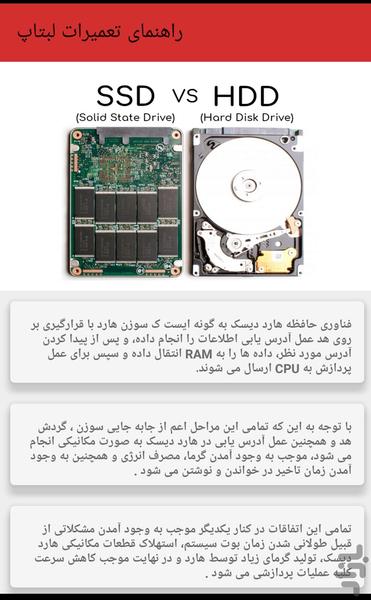 راهنمای تعمیرات لبتاپ - عکس برنامه موبایلی اندروید