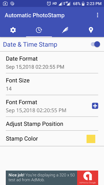 Automatic PhotoStamp - عکس برنامه موبایلی اندروید