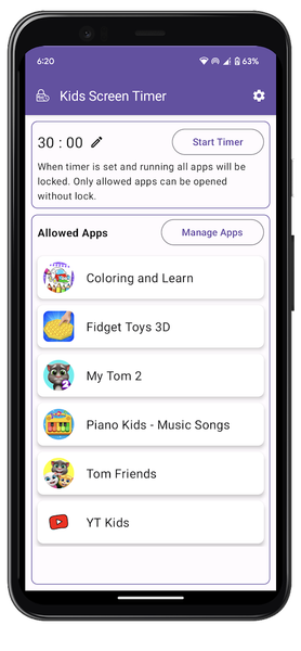 Kids Screen Timer - Image screenshot of android app