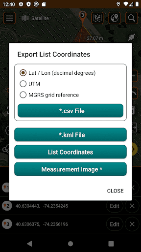 Measure map - عکس برنامه موبایلی اندروید